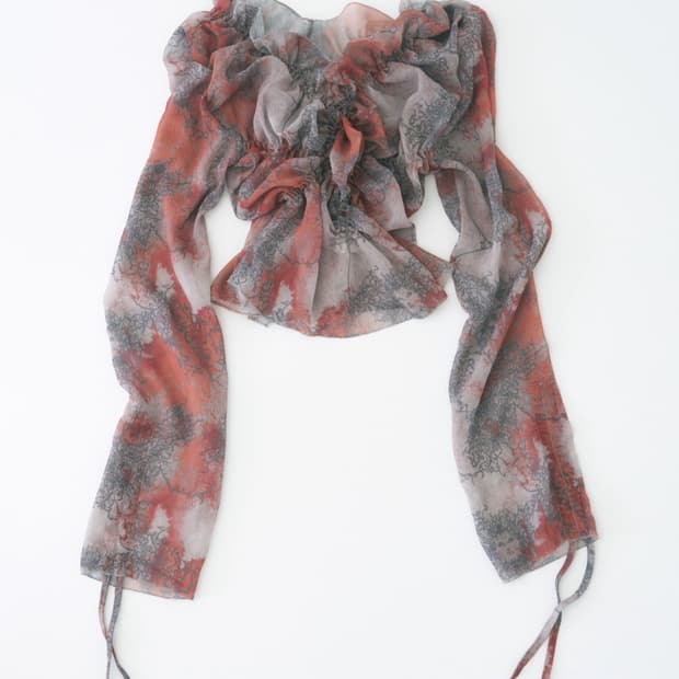 Lalameemee 쉬폰 블라우스