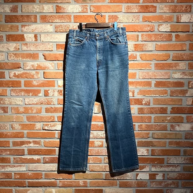 80s USA 빈티지 리바이스 517 오렌지탭 부츠컷 데님 팬츠