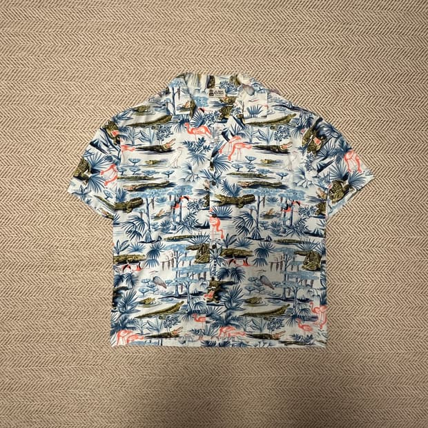 VINTAGE usa made hawaiian shirt cotton