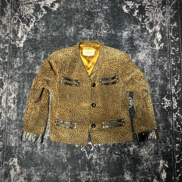 Leopard Tweed Jacket 