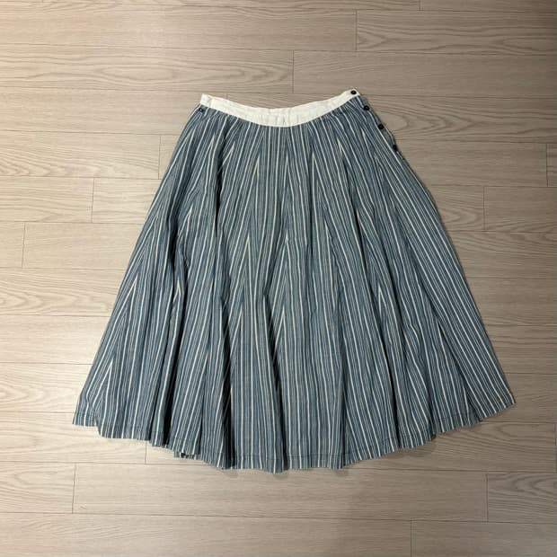 45rpm Linen Stripe Skirt 
