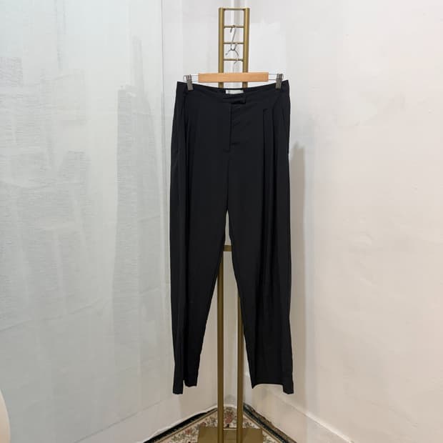 (3/롱)라룸 laroom 바스락 나일론 핀턱 롱슬랙스 5098
