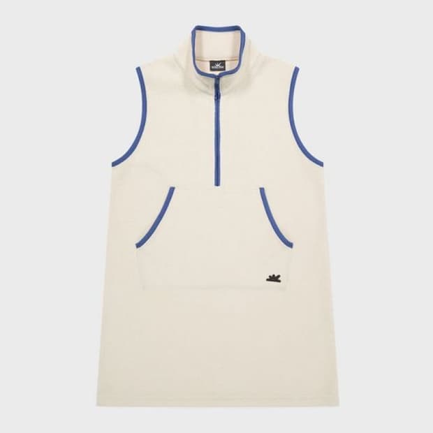 썬러브Polartec® Fleece Half ZIp Dress Ivory