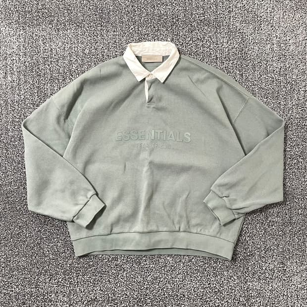 빈티지9. 피어오브갓 에센셜 23SS 와플 헨리 럭비 셔츠 맨투맨 스웻
