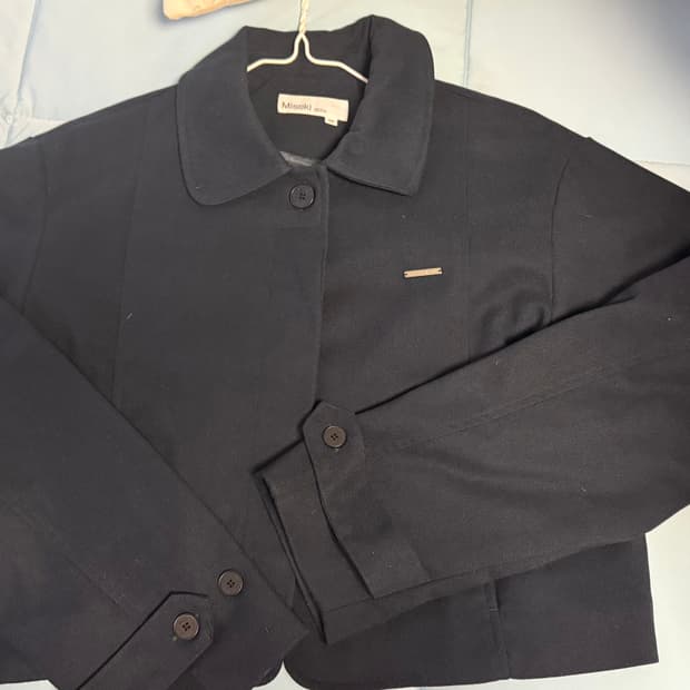 미세키서울 Miseki round collar jacket navy