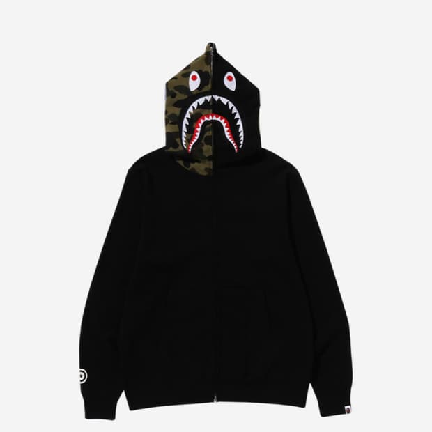 BAPE Shark Full Zip Hoodie Black
