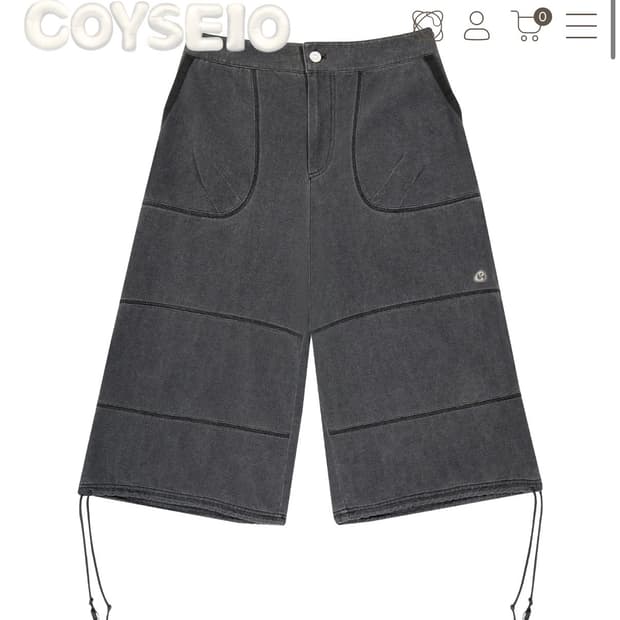 OXFORD ZIGZAG PANTS CHARCOAL