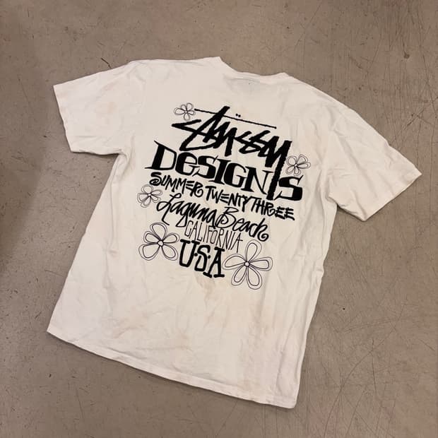 스투시 캘리포니아 라구나 비치 빅로고 반팔티