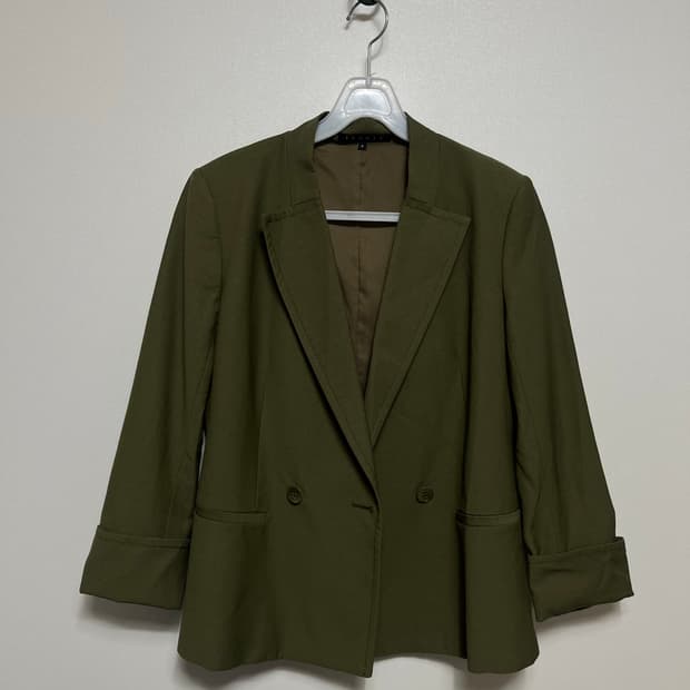 Theory 띠어리 카키색 더블 브레스트 자켓 0사이즈