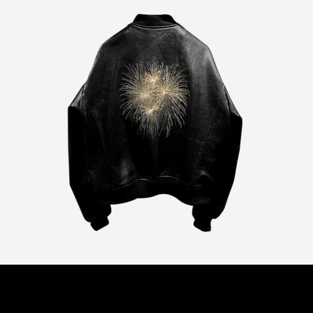 언더마이카 불꽃자켓 레더 1사이즈