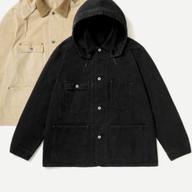 26ss 아프레쎄 빈티지 실크 헴프 커버올 자켓 3사이즈 블랙 