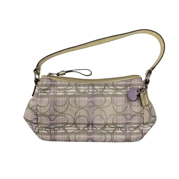 코치 라벤더 시그니쳐 미니 숄더백