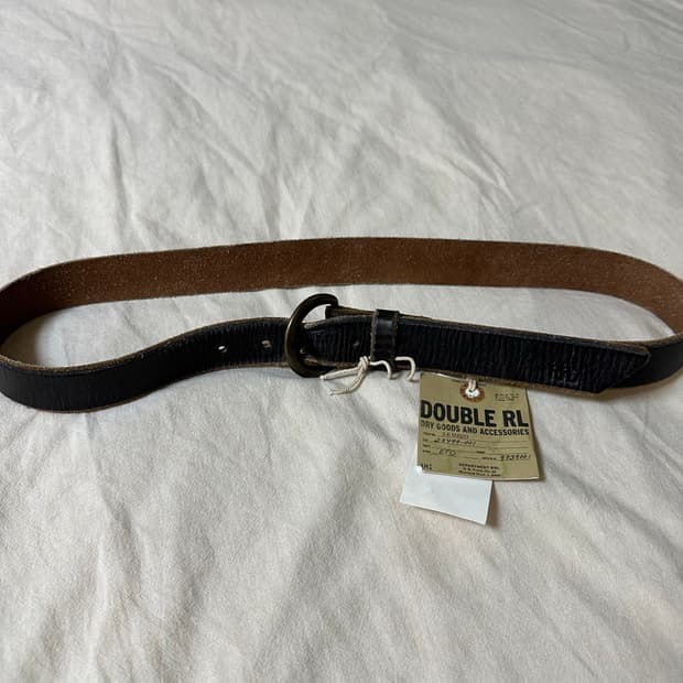 [34] RRL 더블알엘 테런스 텀블드 레더 벨트
