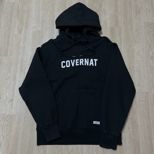 커버낫 어센틱 빅로고 후드 티셔츠 [블랙] M/95