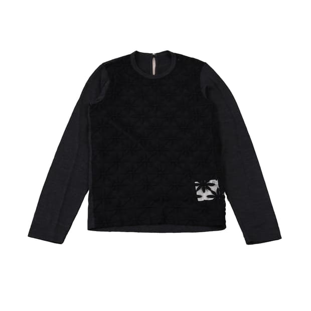 tricot CDG 2012 Embroidered Mesh Top