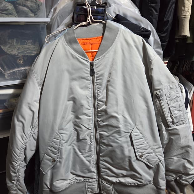 GU 히트 패디드 MA-1 블루종 (XL)