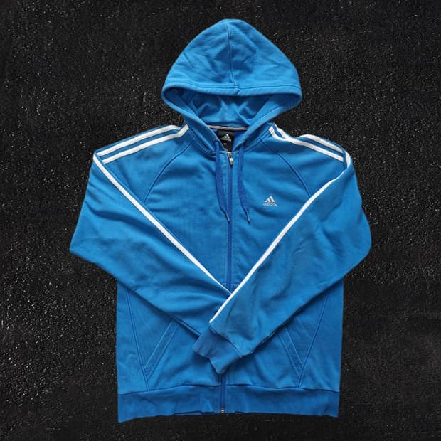 adidas CLIMA365 PERFORMANCE 빈티지 블루 후드집업