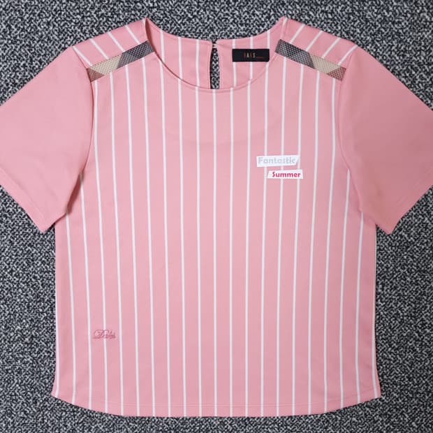 [무료배송][140]닥스 키즈 저지 스트라이프 반팔티