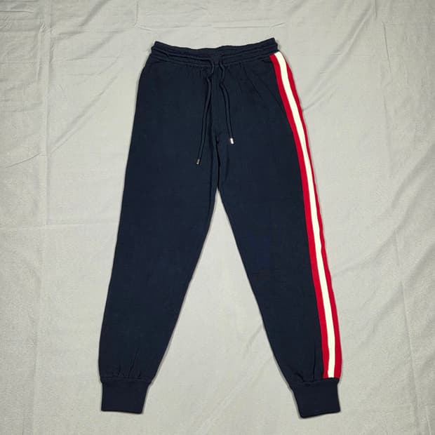 [발리] 시그니처 사이드 스트라이프 코튼 조거 팬츠 | A00153