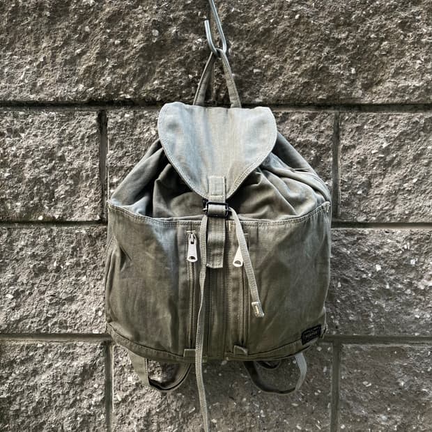 [OS] PORTER 포터 헤링본 RUCKSACK 올리브 카기 백팩