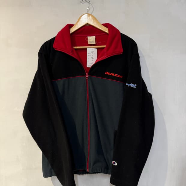 챔피온 블랙 플리스 집업