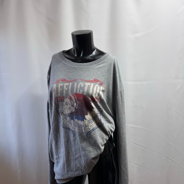 빈티지 인디언 프린팅 롱슬리브