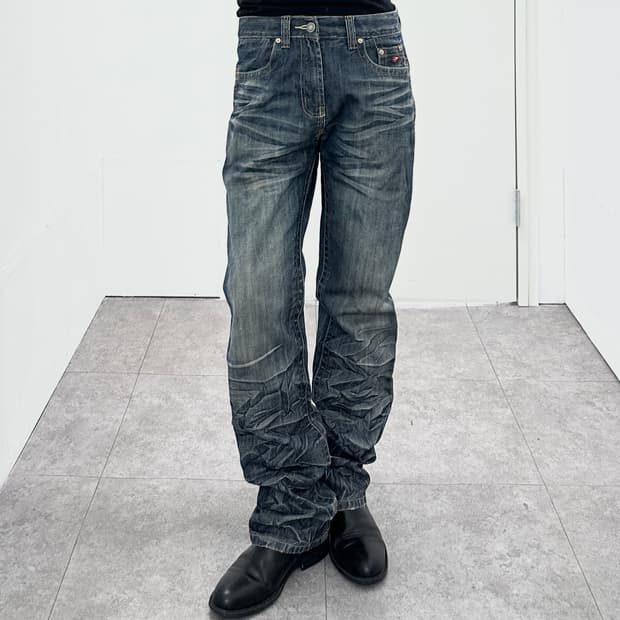 Energie Heavy Fade Whiskered Denim