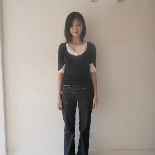 인앤양인하모니 레이어드 탑 블랙