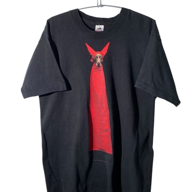 devil dog - wiliam wegman 90s 반팔 티셔츠