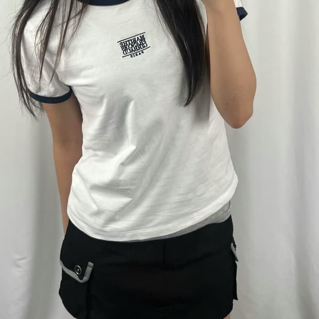 마리떼 프랑소와 저버 화이트 링거 반팔