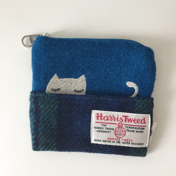 tsumori chisato SLEEP X HARRIS TWEED 파우치