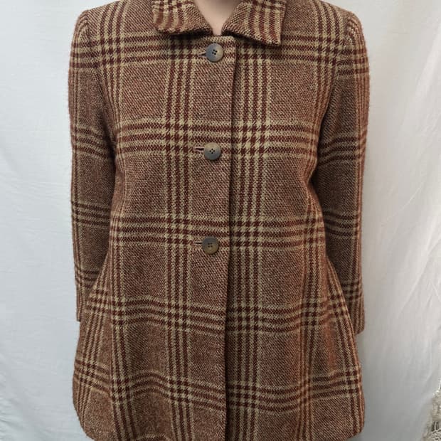 moka check coat