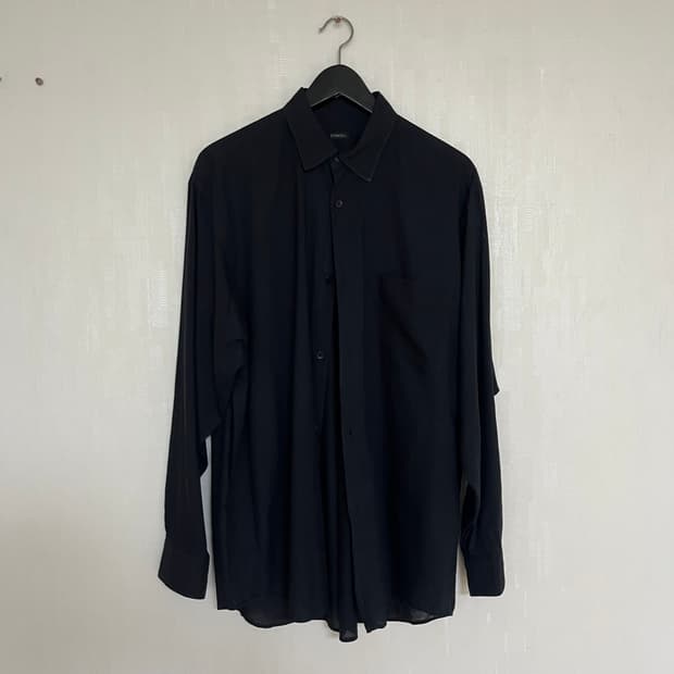 [3] comoli 코모리 카디 코튼 셔츠 블랙