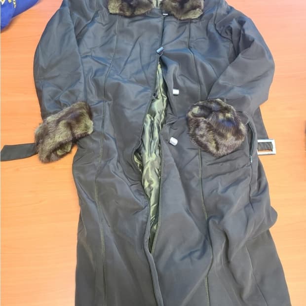 이탈리아 수입 VISCONP(정품)럭셔리한 아름다윰 롱패딩 천연밍크배색 