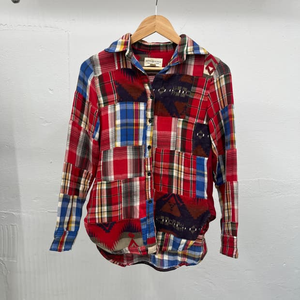 ~66)DENIM & SUPPLY PATCH WORK 셔츠