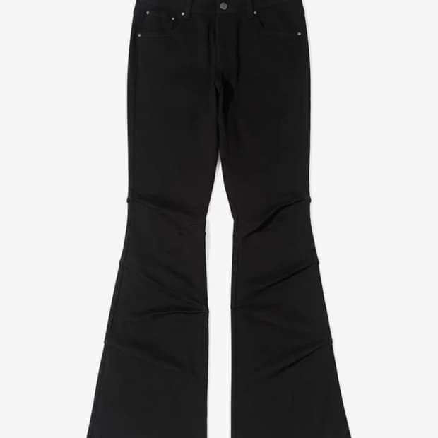 W. 플레어핏 핀턱 레이스 웜 코튼 팬츠