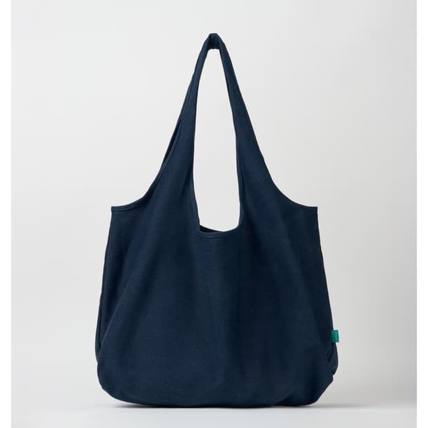 passer 빈티지 캔버스 쇼퍼백(네이비)
