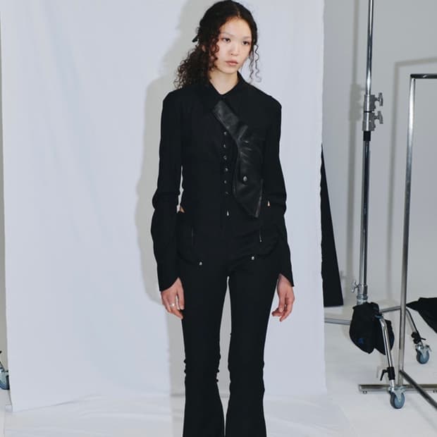 미스치프 CONTOUR WEAVE PANTS - BLACK