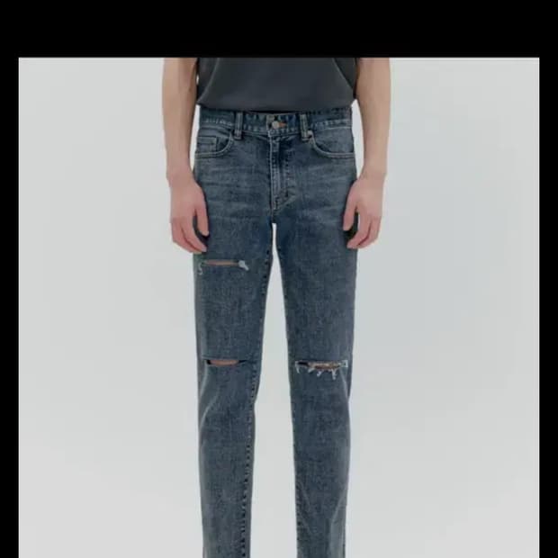 피스워커 스톤워커 DS 뉴크롭 슬림 스판 컷팅 데님팬츠 (31)