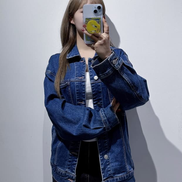 안다르 데님 자켓