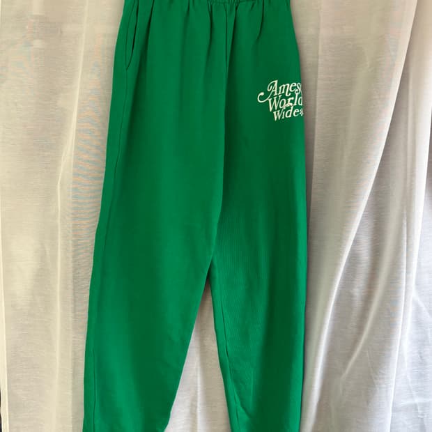 아메스 SIGNATURE LOGO SWEATPANTS GREEN