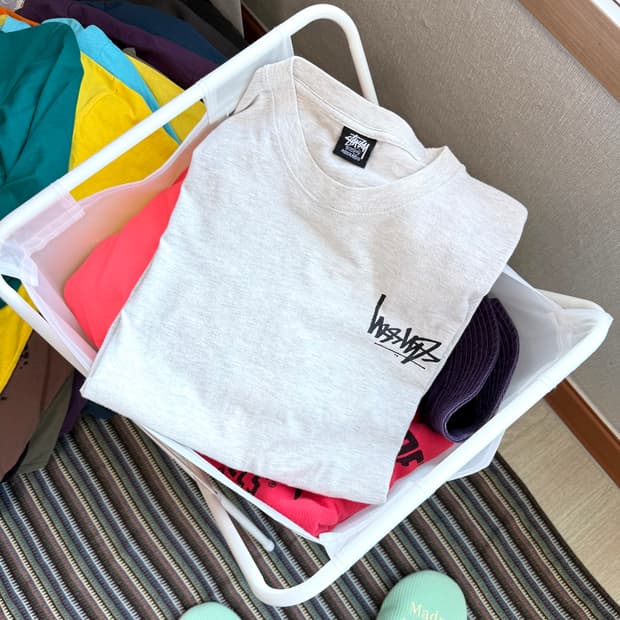 스투시 플립 반팔 티셔츠