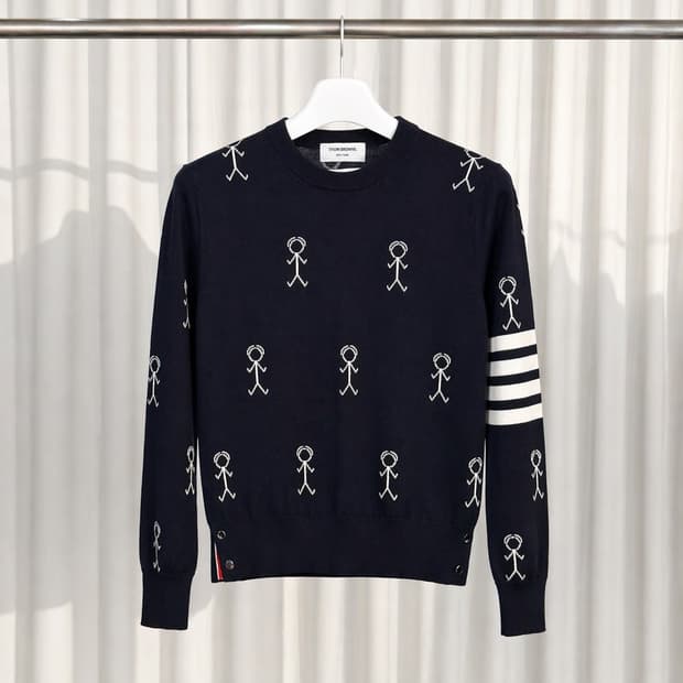 (1) 톰브라운 사선완장 미스터 톰 메리노 울 니트 