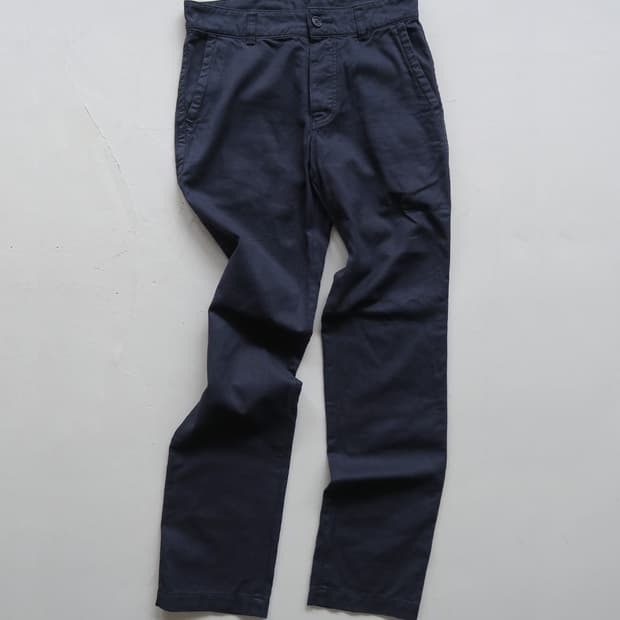 MHL light cotton twill pants(navy)