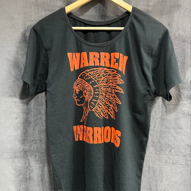 WARREN WARRIORS 인디언 헤드 그래픽 반팔 티셔츠 M