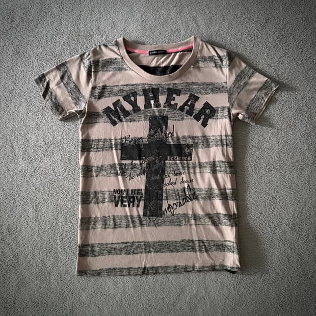 Cross print t shirt