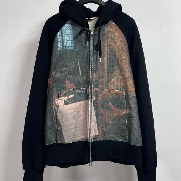 애프터프레이 그래픽 오버핏 후드집업 (on.404) 