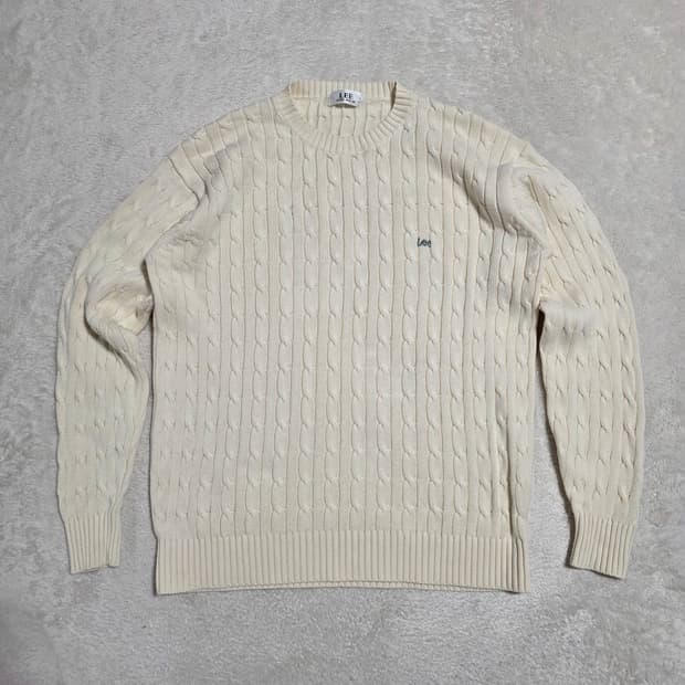(M)LEE 빈티지 케이블 니트 