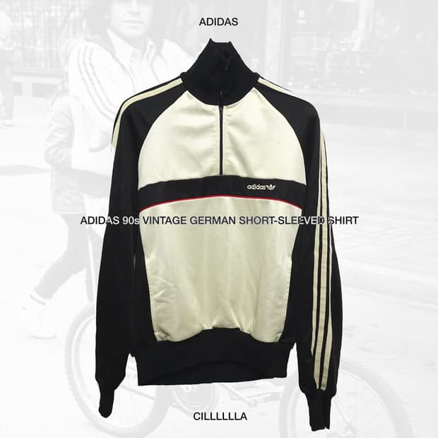ADIDAS 90s 아디다스 빈티지 독일 반집업