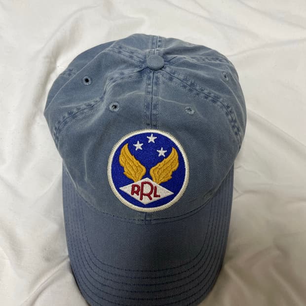 더블알엘 가먼트 다잉 트윌 볼캡 블루 급처!